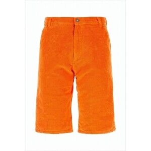 ERL Orange Tailored Shorts with Textured Fabric
